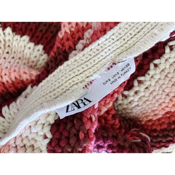 ZARA Womens Size Small Sleeveless Striped Tie Strap Sweater Knit Maxi Sun Dress - Picture 8 of 8